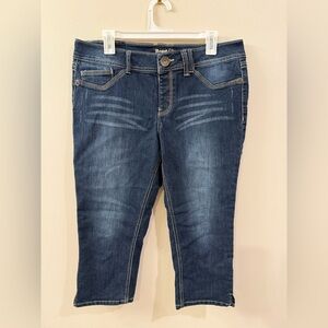 Rewind Indigo Denim Capris Y2K